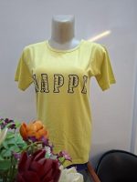 تیشرت چاپی زنانه ویسکوز اعلا،شیک و جوان پسند HAPPY - تصویر 3