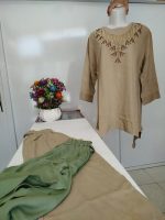 ست تونیک شلوار نخی گلدوزی مجلسی زنانه خوشگل سرسنگین - تصویر 3