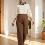 شلوار کبریتی راسته دوز فاق بلند اعلا