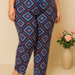شلوار چاپی طرح لوزی