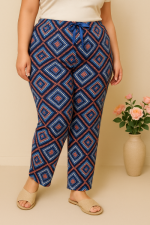 شلوار چاپی طرح لوزی