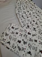 شلوار نخ پنبه زنانه لاغر اندام سپید - تصویر 8